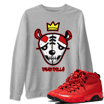 Jordan 9 Chile Red Sneaker Match Tees Dead Dolls Face Sneaker Tees Jordan 9 Chile Red Sneaker Release Tees Unisex Shirts