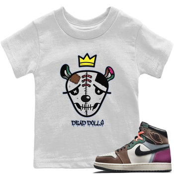 Jordan 1 Hand Crafted Sneaker Match Tees Dead Dolls Face Sneaker Tees Jordan 1 Hand Crafted Sneaker Release Tees Kids Shirts