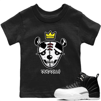 Jordan 12 Playoffs Sneaker Match Tees Dead Dolls Face Sneaker Tees Jordan 12 Playoffs Sneaker Release Tees Kids Shirts