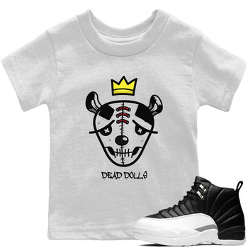Jordan 12 Playoffs Sneaker Match Tees Dead Dolls Face Sneaker Tees Jordan 12 Playoffs Sneaker Release Tees Kids Shirts