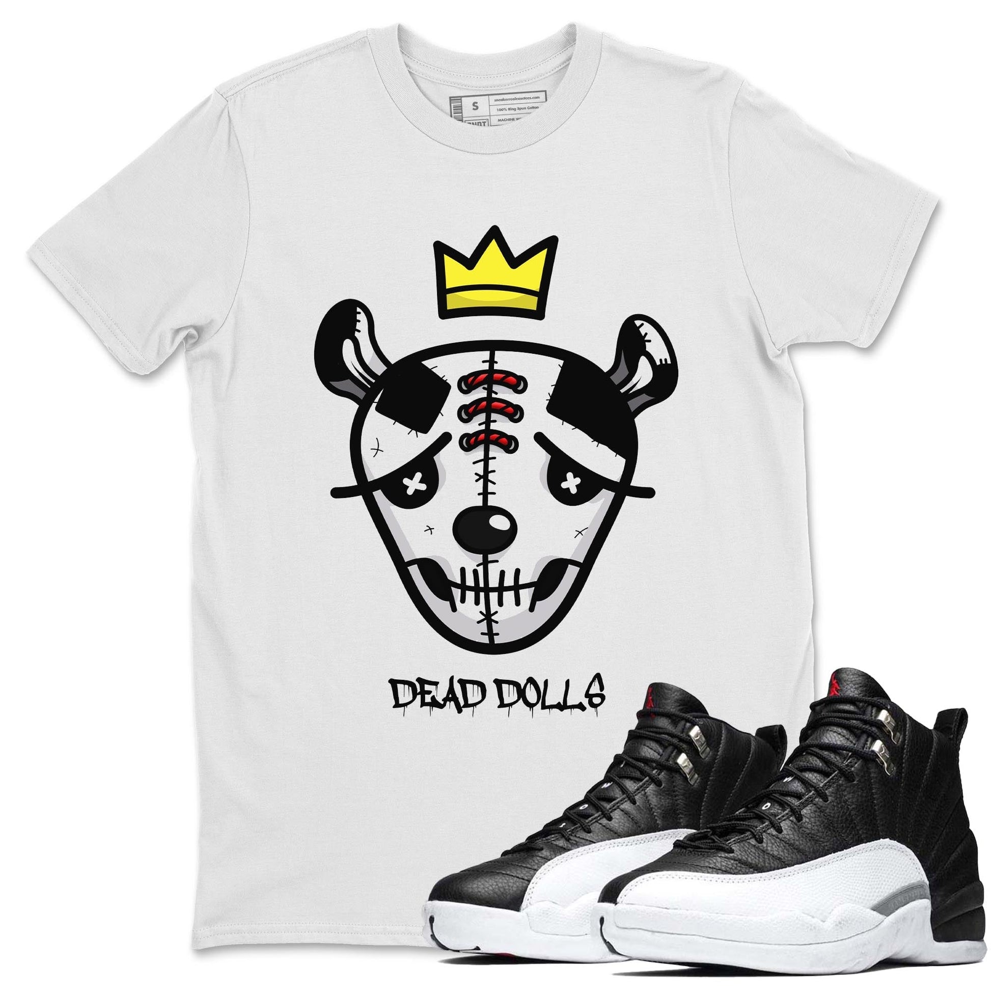 Jordan 12 Playoffs Sneaker Match Tees Dead Dolls Face Sneaker Tees Jordan 12 Playoffs Sneaker Release Tees Unisex Shirts
