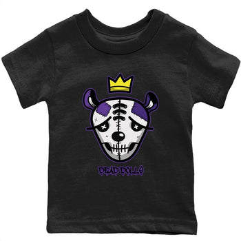 Jordan 13 Court Purple Sneaker Match Tees Dead Dolls Face Sneaker Tees Jordan 13 Court Purple Sneaker Release Tees Kids Shirts