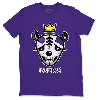 Jordan 13 Court Purple Sneaker Match Tees Dead Dolls Face Sneaker Tees Jordan 13 Court Purple Sneaker Release Tees Unisex Shirts