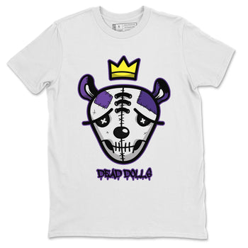 Jordan 13 Court Purple Sneaker Match Tees Dead Dolls Face Sneaker Tees Jordan 13 Court Purple Sneaker Release Tees Unisex Shirts