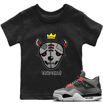 Jordan 4 Infrared Sneaker Match Tees Dead Dolls Face Sneaker Tees Jordan 4 Infrared Sneaker Release Tees Kids Shirts