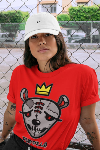 Jordan 4 Infrared Sneaker Match Tees Dead Dolls Face Sneaker Tees Jordan 4 Infrared Sneaker Release Tees Unisex Shirts