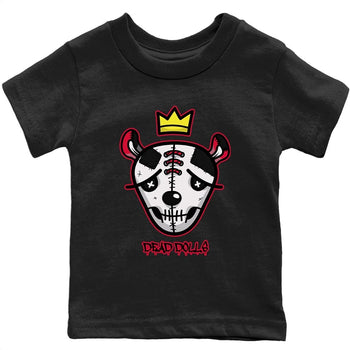 Jordan 4 Red Thunder Sneaker Match Tees Dead Dolls Face Sneaker Tees Jordan 4 Red Thunder Sneaker Release Tees Kids Shirts