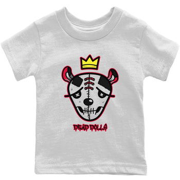 Jordan 4 Red Thunder Sneaker Match Tees Dead Dolls Face Sneaker Tees Jordan 4 Red Thunder Sneaker Release Tees Kids Shirts