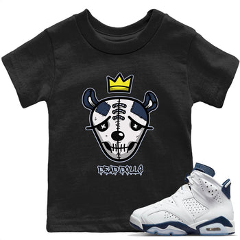 Jordan 6 Midnight Navy Sneaker Match Tees Dead Dolls Face Sneaker Tees Jordan 6 Midnight Navy Sneaker Release Tees Kids Shirts