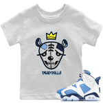 Jordan 6 UNC Sneaker Match Tees Dead Dolls Face Sneaker Tees Jordan 6 UNC Sneaker Release Tees Kids Shirts