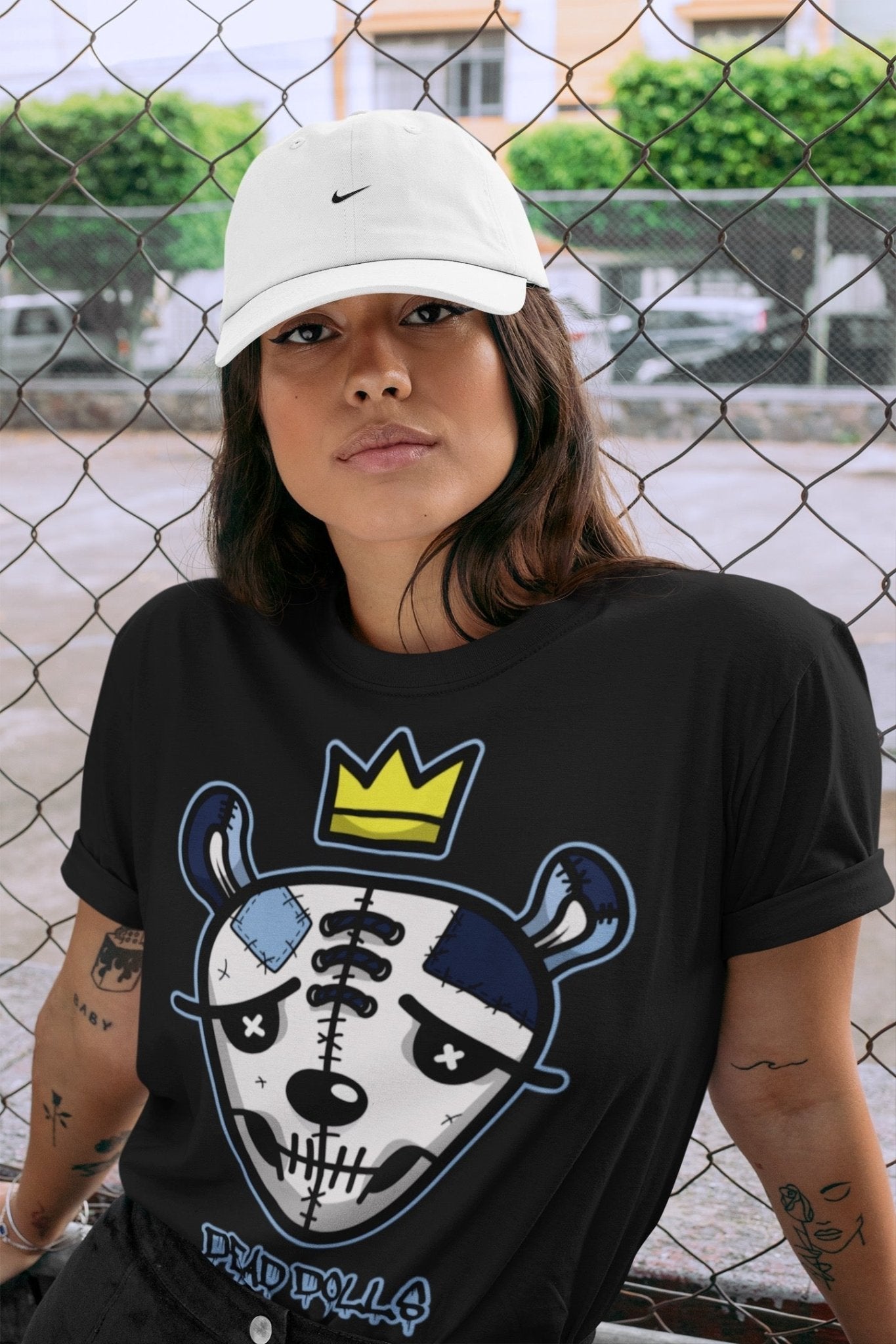 Jordan 6 UNC Sneaker Match Tees Dead Dolls Face Sneaker Tees Jordan 6 UNC Sneaker Release Tees Unisex Shirts