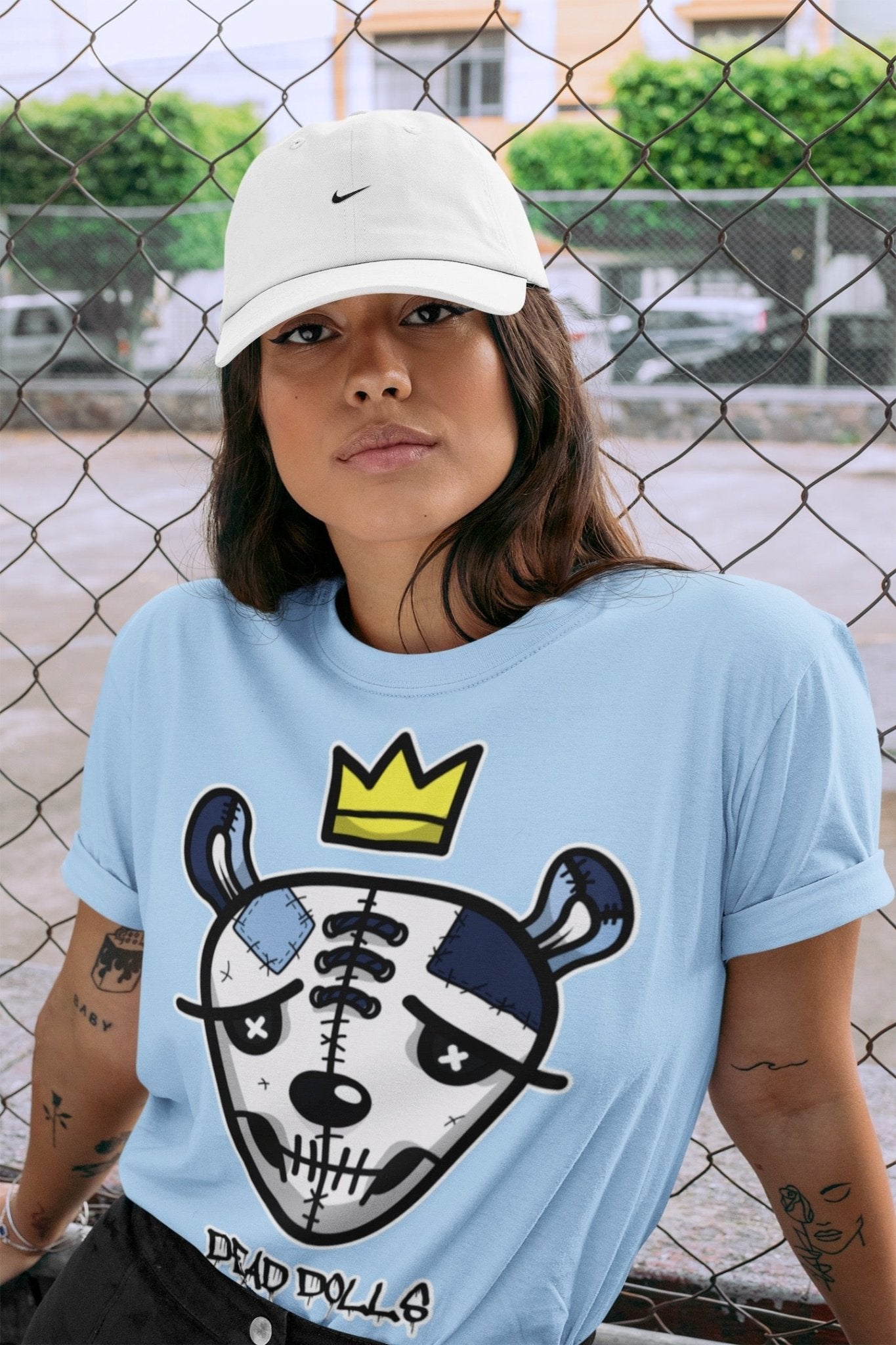 Jordan 6 UNC Sneaker Match Tees Dead Dolls Face Sneaker Tees Jordan 6 UNC Sneaker Release Tees Unisex Shirts