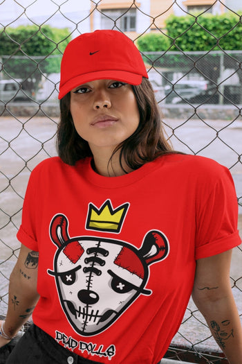 Jordan 9 Chile Red Sneaker Match Tees Dead Dolls Face Sneaker Tees Jordan 9 Chile Red Sneaker Release Tees Unisex Shirts