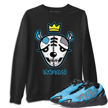 Yeezy 700 Bright Cyan Sneaker Match Tees Dead Dolls Face Sneaker Tees Yeezy 700 Bright Cyan Sneaker Release Tees Unisex Shirts
