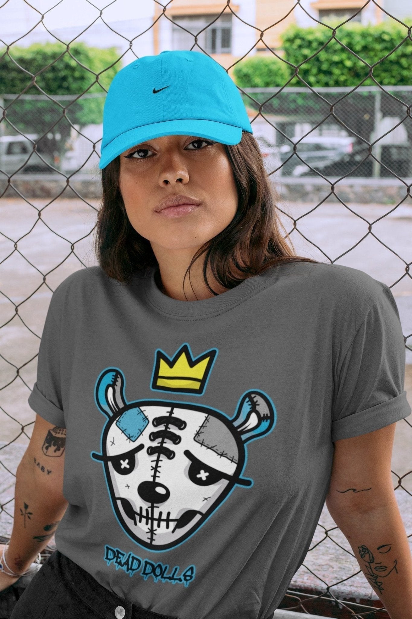 Yeezy 700 Bright Cyan Sneaker Match Tees Dead Dolls Face Sneaker Tees Yeezy 700 Bright Cyan Sneaker Release Tees Unisex Shirts