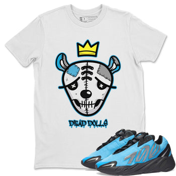 Yeezy 700 Bright Cyan Sneaker Match Tees Dead Dolls Face Sneaker Tees Yeezy 700 Bright Cyan Sneaker Release Tees Unisex Shirts