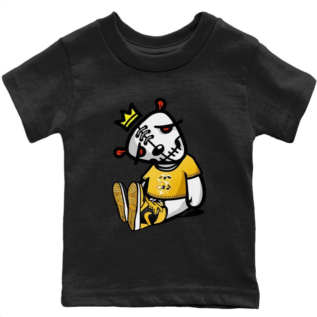 Jordan 1 Pollen Sneaker Match Tees Dead Dolls Sneaker Tees Jordan 1 Pollen Sneaker Release Tees Kids Shirts