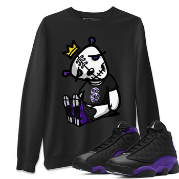 Jordan 13 Court Purple Sneaker Match Tees Dead Dolls Sneaker Tees Jordan 13 Court Purple Sneaker Release Tees Unisex Shirts