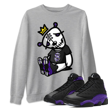 Jordan 13 Court Purple Sneaker Match Tees Dead Dolls Sneaker Tees Jordan 13 Court Purple Sneaker Release Tees Unisex Shirts