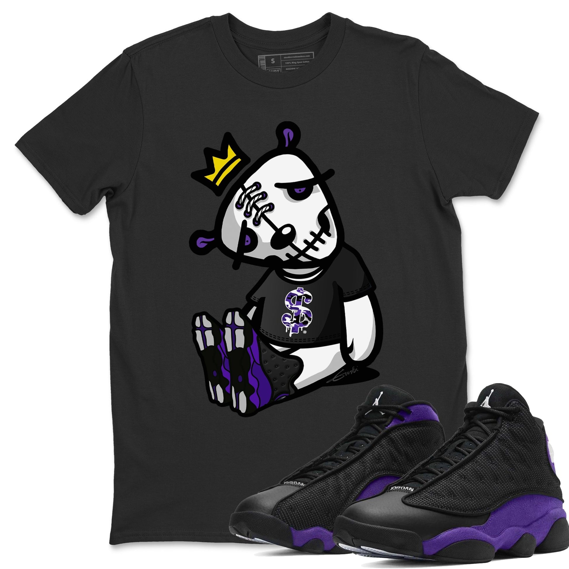 Jordan 13 Court Purple Sneaker Match Tees Dead Dolls Sneaker Tees Jordan 13 Court Purple Sneaker Release Tees Unisex Shirts