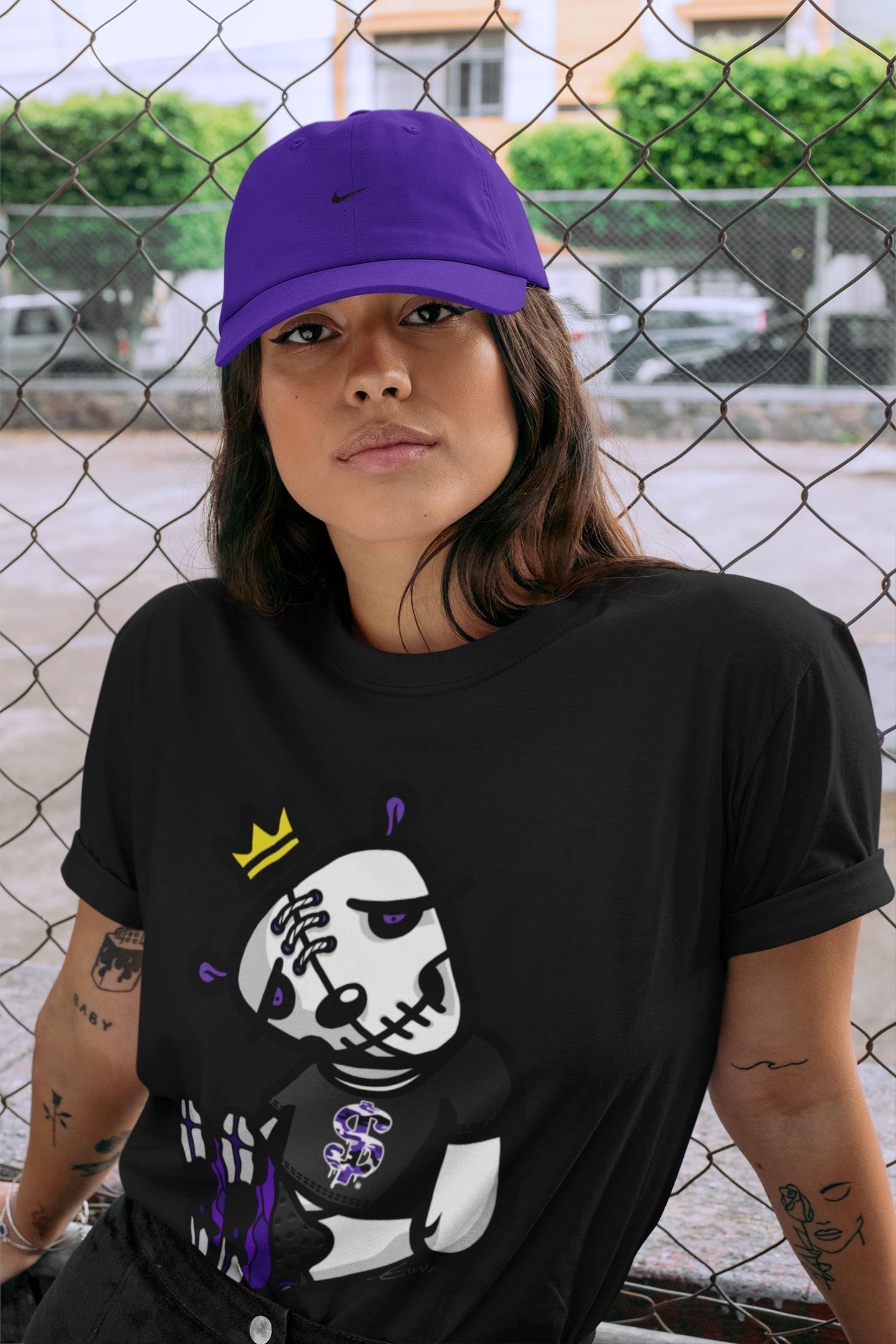 Jordan 13 Court Purple Sneaker Match Tees Dead Dolls Sneaker Tees Jordan 13 Court Purple Sneaker Release Tees Unisex Shirts