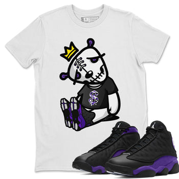 Jordan 13 Court Purple Sneaker Match Tees Dead Dolls Sneaker Tees Jordan 13 Court Purple Sneaker Release Tees Unisex Shirts