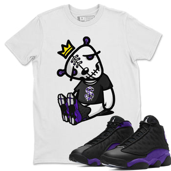 Jordan 13 Court Purple Sneaker Match Tees Dead Dolls Sneaker Tees Jordan 13 Court Purple Sneaker Release Tees Unisex Shirts