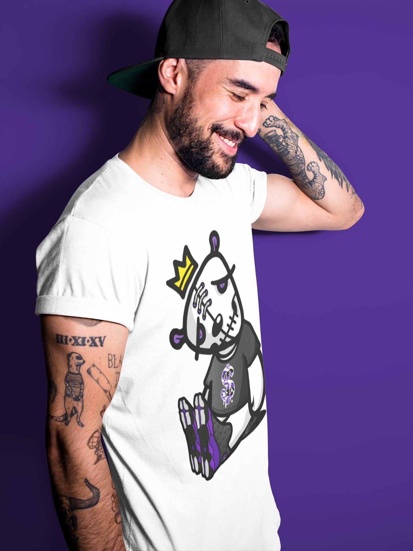 Jordan 13 Court Purple Sneaker Match Tees Dead Dolls Sneaker Tees Jordan 13 Court Purple Sneaker Release Tees Unisex Shirts