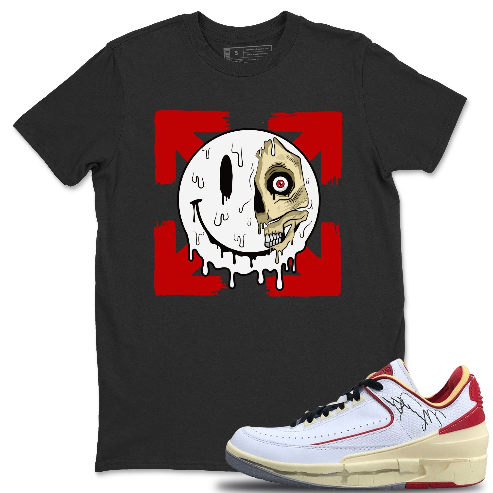 Jordan 2 OFF-WHITE Varsity Red Sneaker Match Tees Dead Inside Sneaker Tees Jordan 2 OFF-WHITE Varsity Red Sneaker Release Tees Unisex Shirts