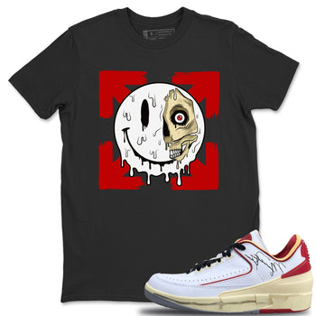 Jordan 2 OFF-WHITE Varsity Red Sneaker Match Tees Dead Inside Sneaker Tees Jordan 2 OFF-WHITE Varsity Red Sneaker Release Tees Unisex Shirts