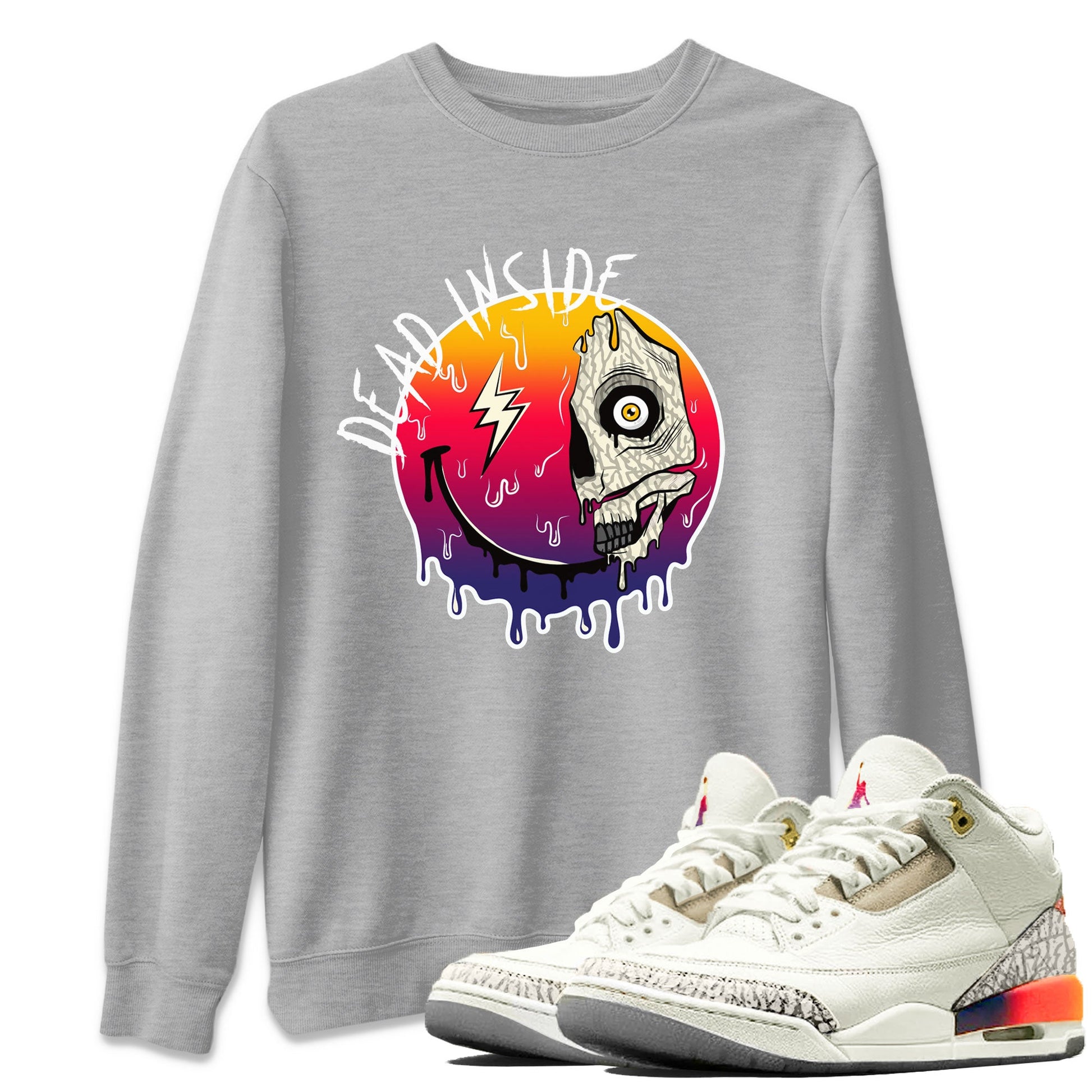 Air Jordan 3 X J Balvin shirt to match jordans Dead Inside sneaker tees Air Jordan 3 X J Balvin SNRT Sneaker Release Tees LGBT Pride T-Shirt Unisex Heather Grey 1 T-Shirt