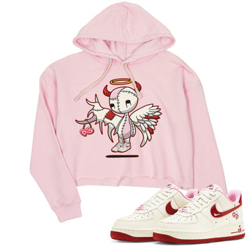 Air Force 1 Valentines Day Sneaker Match Tees Devil Angel Sneaker Tees Air Force 1 Valentines Day Sneaker Release Tees Women's Shirts