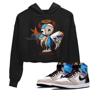 Jordan 1 Prototype Sneaker Match Tees Devil Angel Sneaker Tees Jordan 1 Prototype Sneaker Release Tees Women's Shirts