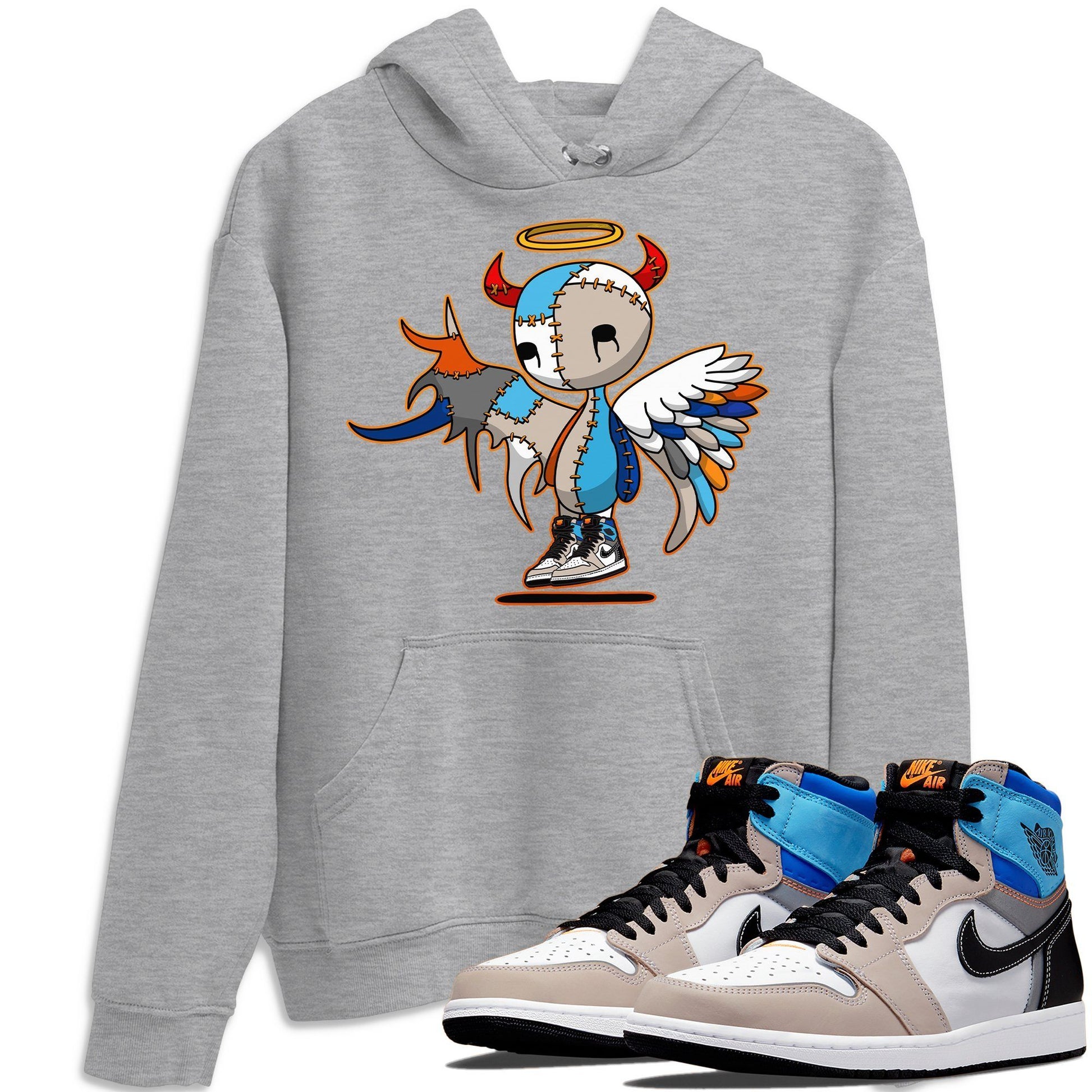 Jordan 1 Prototype Sneaker Match Tees Devil Angel Sneaker Tees Jordan 1 Prototype Sneaker Release Tees Unisex Shirts
