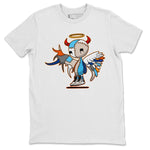 Jordan 1 Prototype Sneaker Match Tees Devil Angel Sneaker Tees Jordan 1 Prototype Sneaker Release Tees Unisex Shirts