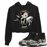 Jordan 11 Animal Instinct Sneaker Match Tees Devil Angel Sneaker Tees Jordan 11 Animal Instinct Sneaker Release Tees Women's Shirts