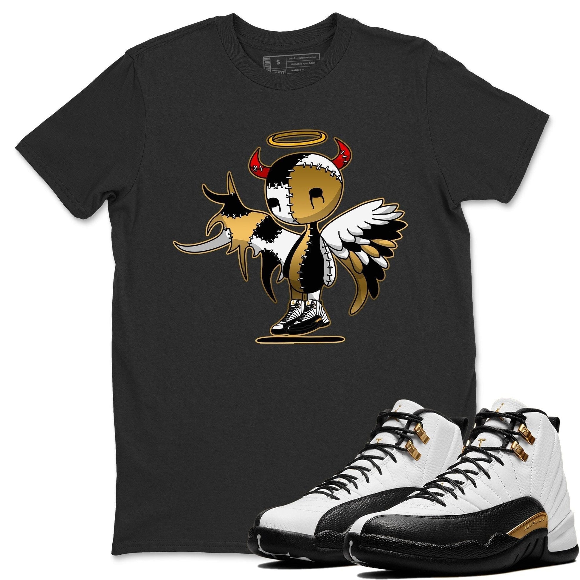 Jordan 12 Royalty Sneaker Match Tees Devil Angel Sneaker Tees Jordan 12 Royalty Sneaker Release Tees Unisex Shirts
