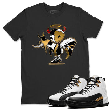 Jordan 12 Royalty Sneaker Match Tees Devil Angel Sneaker Tees Jordan 12 Royalty Sneaker Release Tees Unisex Shirts