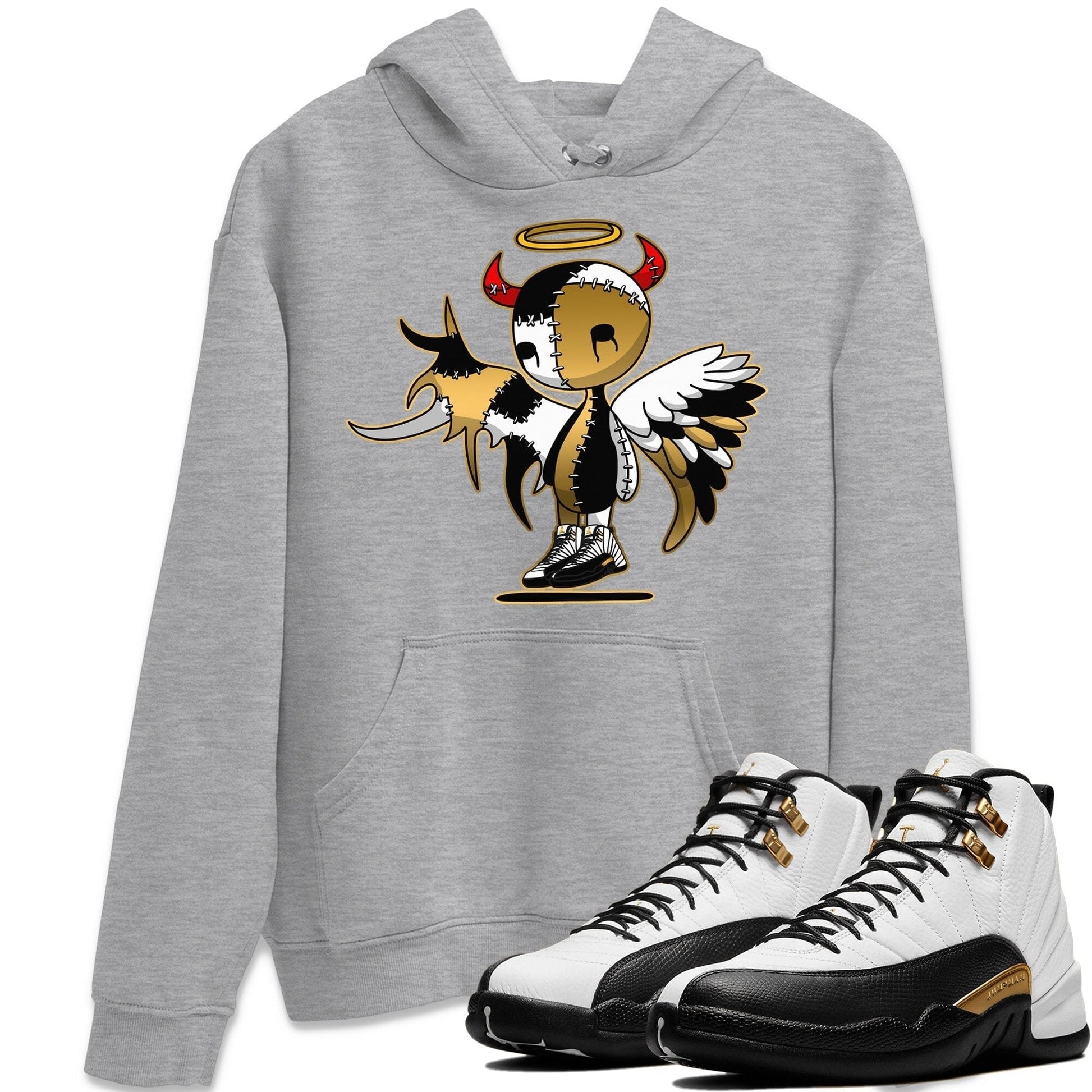 Jordan 12 Royalty Sneaker Match Tees Devil Angel Sneaker Tees Jordan 12 Royalty Sneaker Release Tees Unisex Shirts