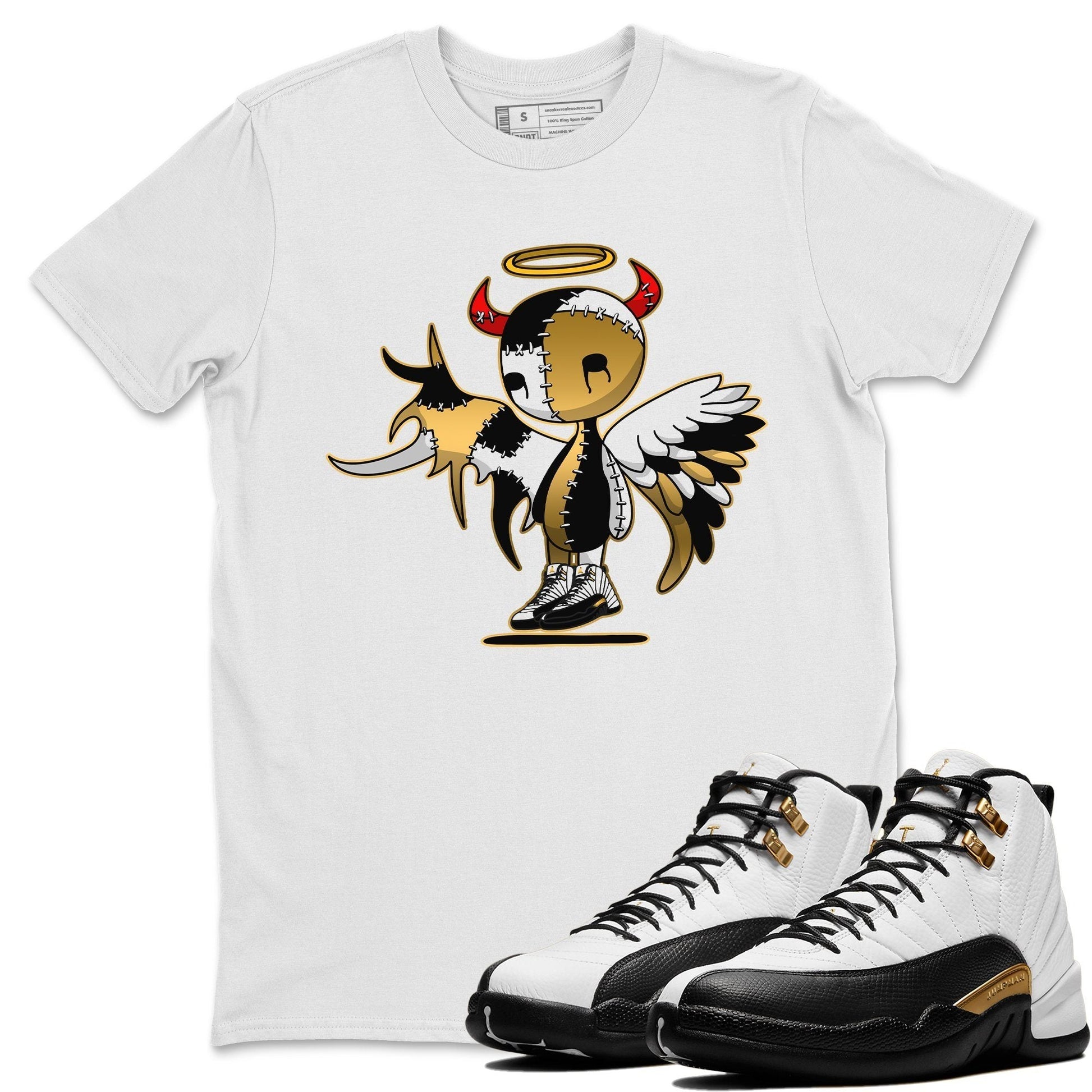 Jordan 12 Royalty Sneaker Match Tees Devil Angel Sneaker Tees Jordan 12 Royalty Sneaker Release Tees Unisex Shirts