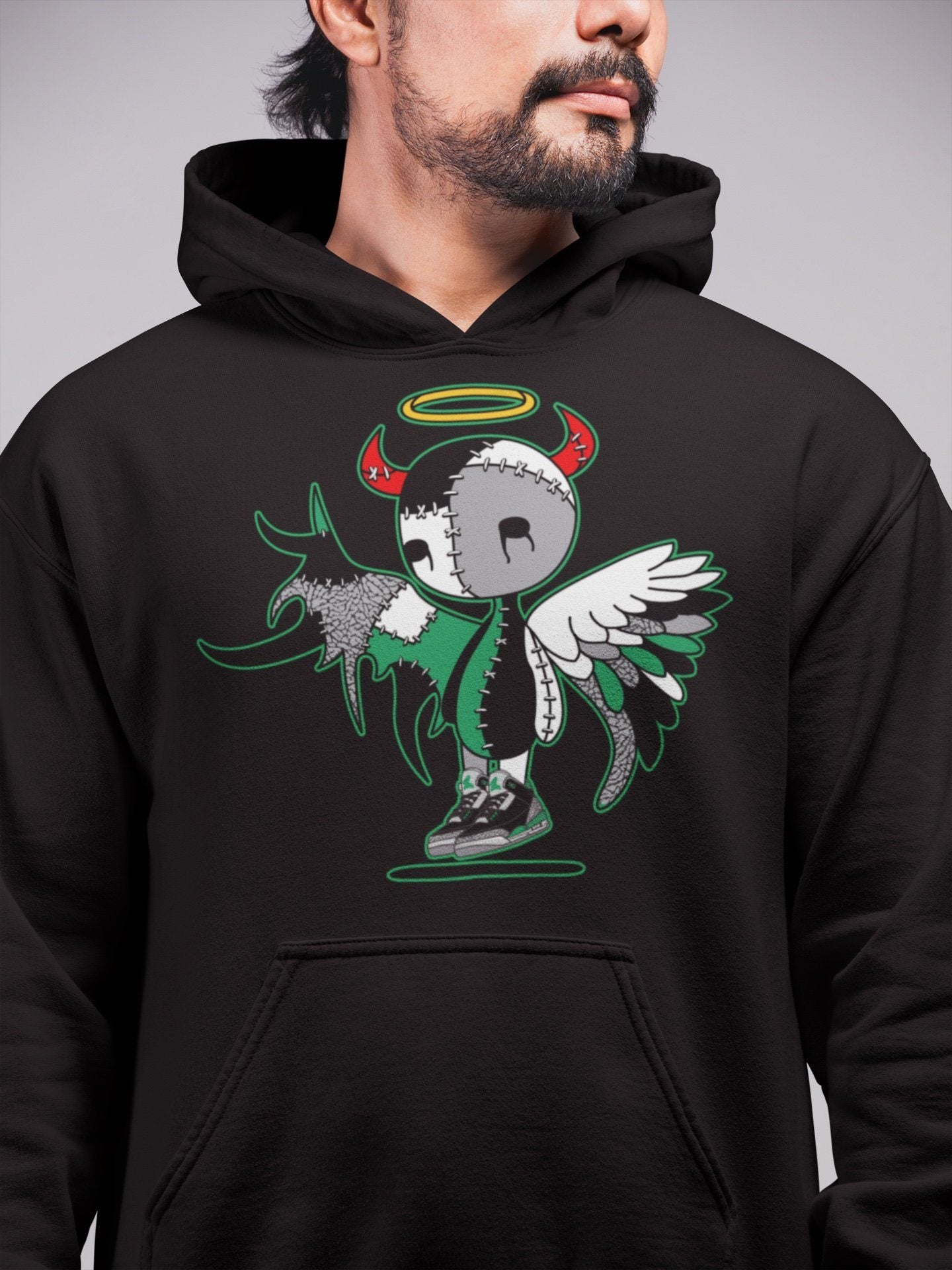 Jordan 3 Pine Green Sneaker Match Tees Devil Angel Sneaker Tees Jordan 3 Pine Green Sneaker Release Tees Unisex Shirts