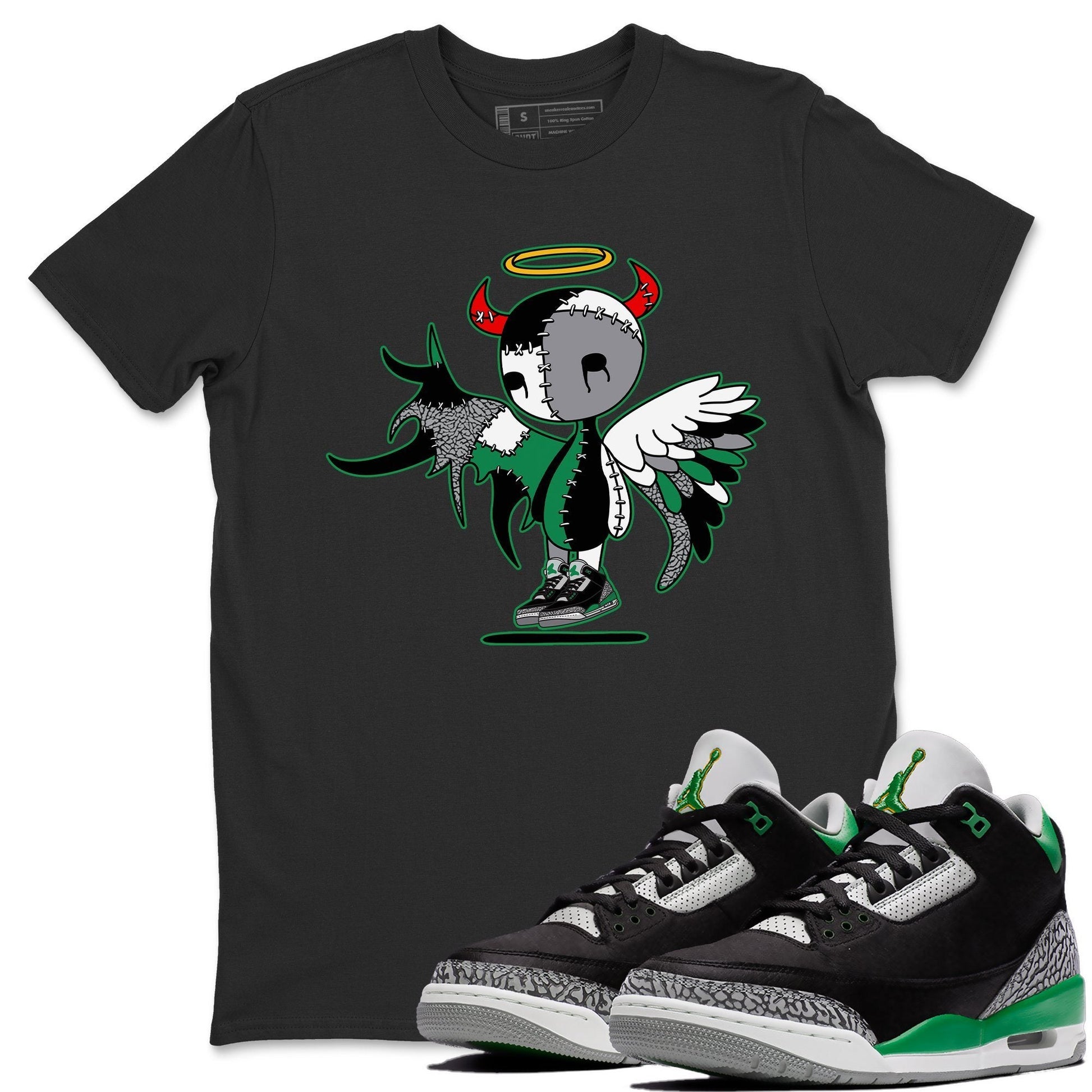 Jordan 3 Pine Green Sneaker Match Tees Devil Angel Sneaker Tees Jordan 3 Pine Green Sneaker Release Tees Unisex Shirts