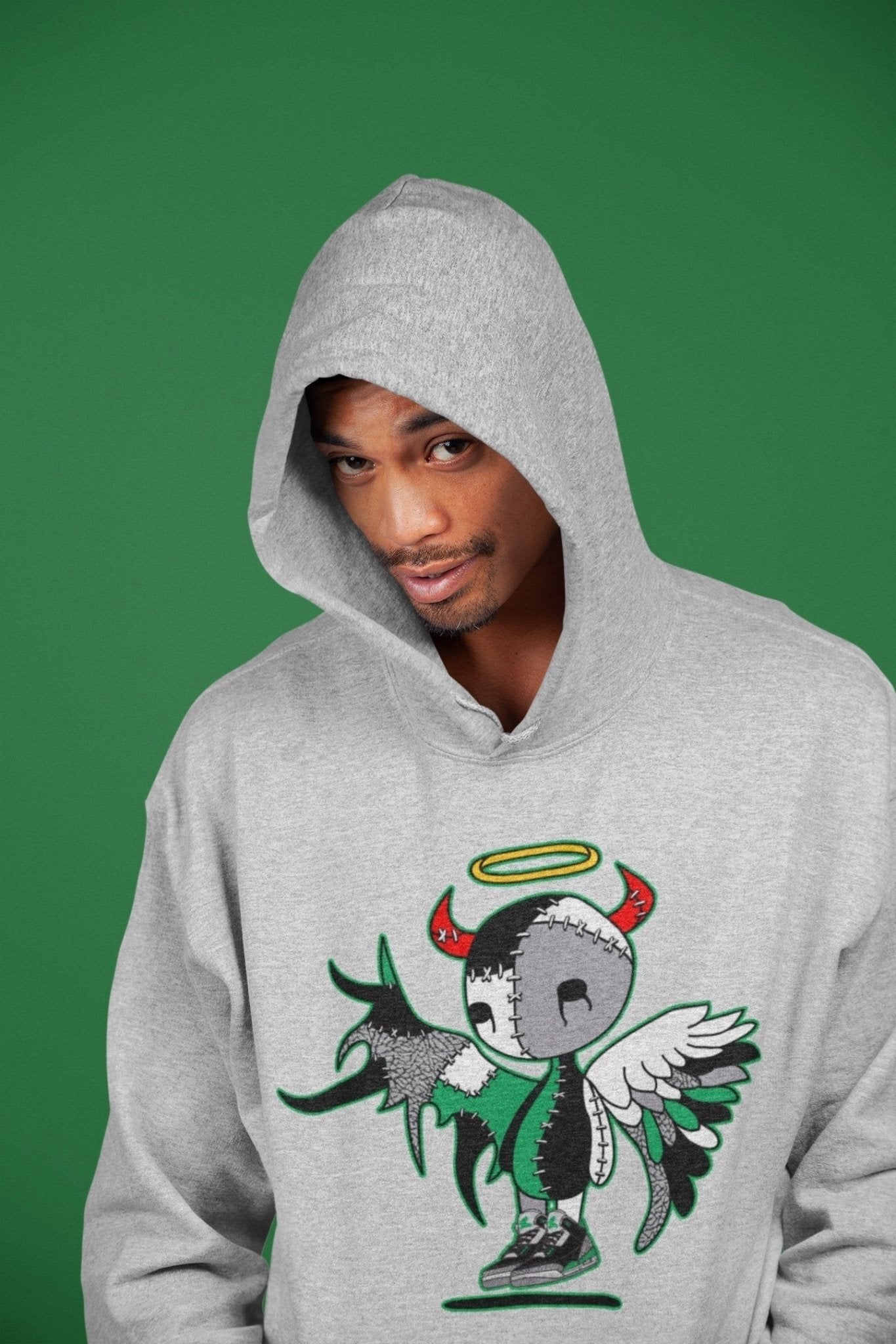 Jordan 3 Pine Green Sneaker Match Tees Devil Angel Sneaker Tees Jordan 3 Pine Green Sneaker Release Tees Unisex Shirts