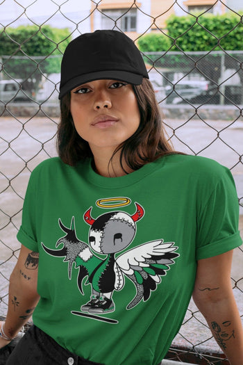 Jordan 3 Pine Green Sneaker Match Tees Devil Angel Sneaker Tees Jordan 3 Pine Green Sneaker Release Tees Unisex Shirts
