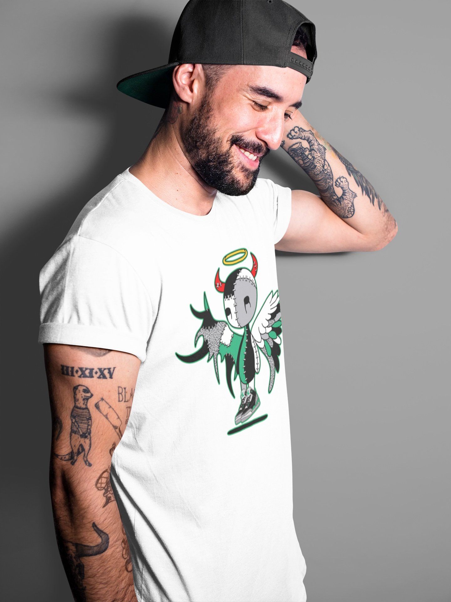 Jordan 3 Pine Green Sneaker Match Tees Devil Angel Sneaker Tees Jordan 3 Pine Green Sneaker Release Tees Unisex Shirts