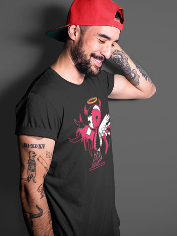 Jordan 4 Red Thunder Sneaker Match Tees Devil Angel Sneaker Tees Jordan 4 Red Thunder Sneaker Release Tees Unisex Shirts