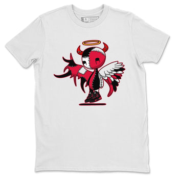 Jordan 4 Red Thunder Sneaker Match Tees Devil Angel Sneaker Tees Jordan 4 Red Thunder Sneaker Release Tees Unisex Shirts