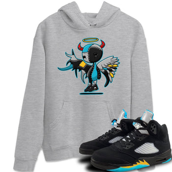 Jordan 5 Aqua Sneaker Match Tees Devil Angel Sneaker Tees Jordan 5 Aqua Sneaker Release Tees Unisex Shirts