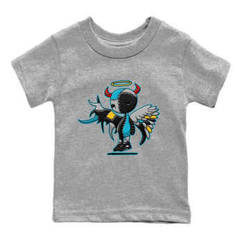 Jordan 5 Aqua Sneaker Match Tees Devil Angel Sneaker Tees Jordan 5 Aqua Sneaker Release Tees Kids Shirts