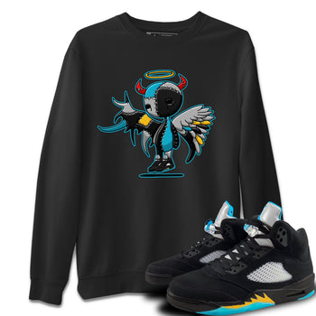Jordan 5 Aqua Sneaker Match Tees Devil Angel Sneaker Tees Jordan 5 Aqua Sneaker Release Tees Unisex Shirts
